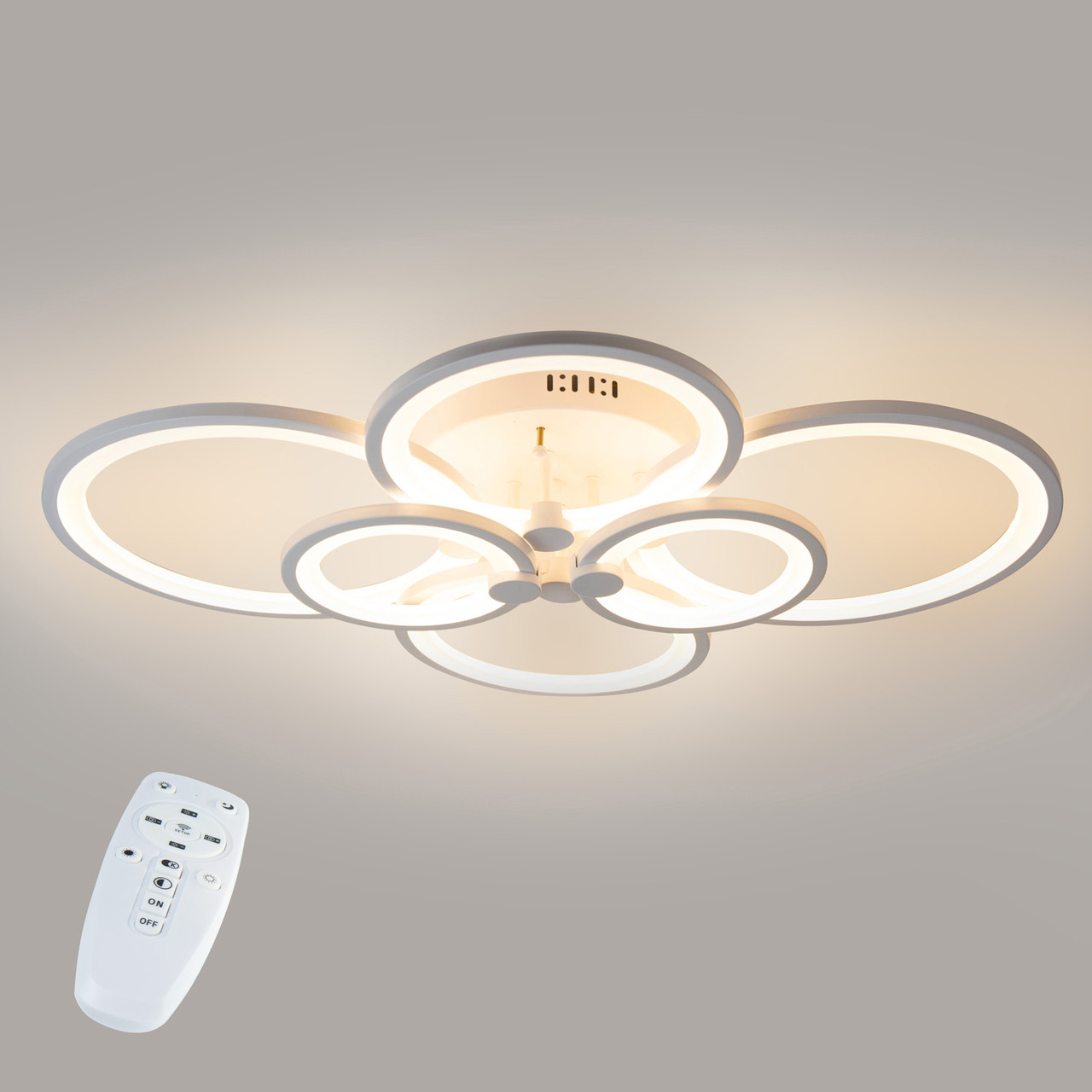 Стельова LED люстра, світлодіодний світильник Sunlight білий 5332/2+2+2