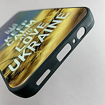 Чохол для Samsung Galaxy A14 4G / 5G чохол Love Ukraine із захистом камери на телефон самсунг а14 чорний q7k, фото 6