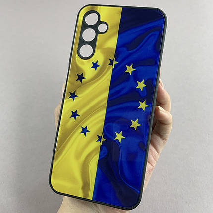 Чохол для Samsung Galaxy A14 4G / 5G чохол Україна ЄС із захистом камери на телефон самсунг а14 чорний q7k, фото 1