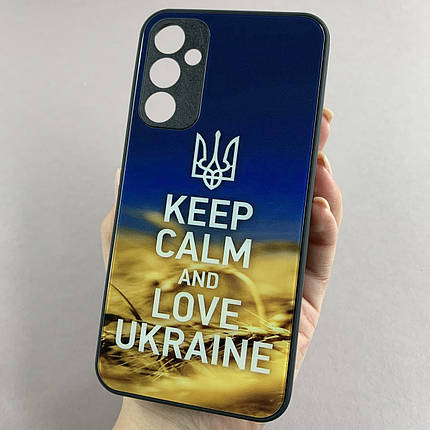 Чохол для Samsung Galaxy A34 5G (A346E) чохол Love Ukraine із захистом камери на самсунг а34 5г чорний q7k, фото 1
