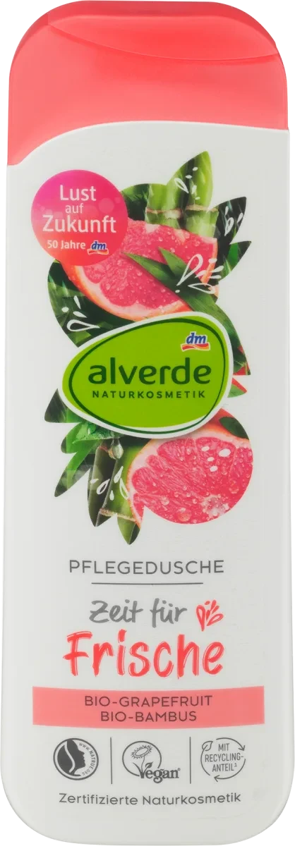 Гель для душу alverde NATURKOSMETIK Grapefruit Bambus, 250 мл