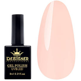 Гель-лак Designer 9 ml - Рожеве облако ніжно рожевий гель лак для манікюру для LED лампи, лак Дизайнер