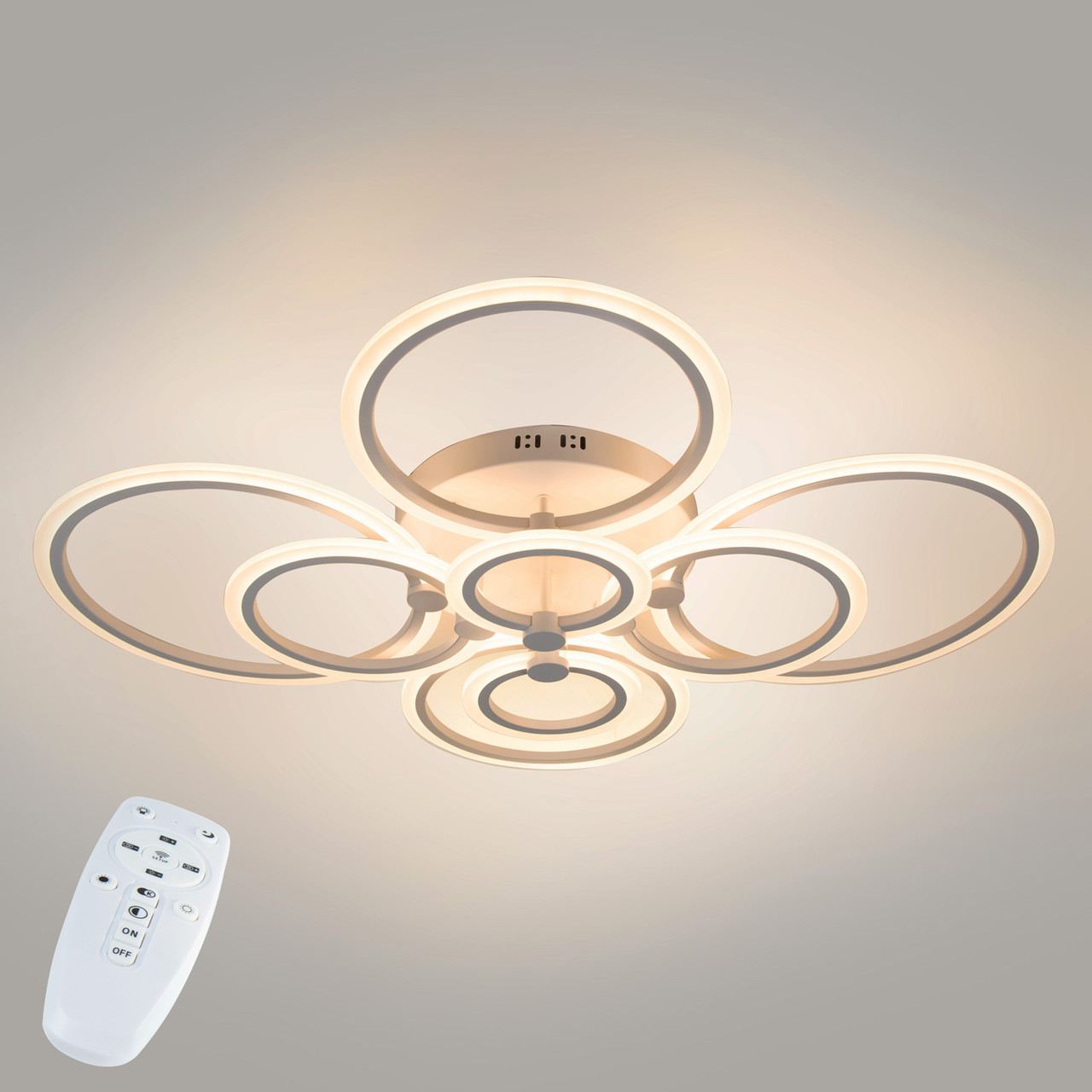 Стельова LED люстра, світлодіодний світильник Sunlight білий 5333/2+2+2+2