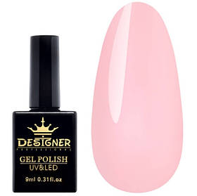 Гель-лак Designer 9 ml - Тремтіла квітка ніжно рожевий гель лак для манікюру для LED лампи, лак Дизайнер