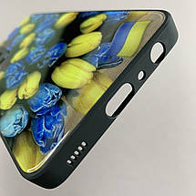 Чохол для Samsung Galaxy A52 чохол з тюльпанами із захистом камери на телефон самсунг а52 чорний q7k, фото 6