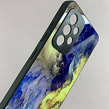 Чохол для Samsung Galaxy A52s мармуровий чохол із захистом камери на телефон самсунг а52с чорний q7k, фото 4