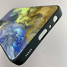 Чохол для Samsung Galaxy A52s мармуровий чохол із захистом камери на телефон самсунг а52с чорний q7k, фото 6