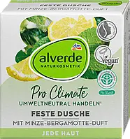 Твердий гель душ Alverde NATURKOSMETIK Feste Dusche mit Minze-Bergamotte-Duft, 60 г