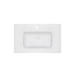 Раковина Qtap Albatross E49 800х490х200 White з донним клапаном QT01119080E49W