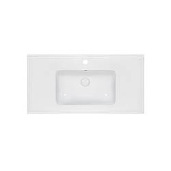 Раковина Qtap Albatross E49 1000х490х200 White з донним клапаном QT01119100E49W