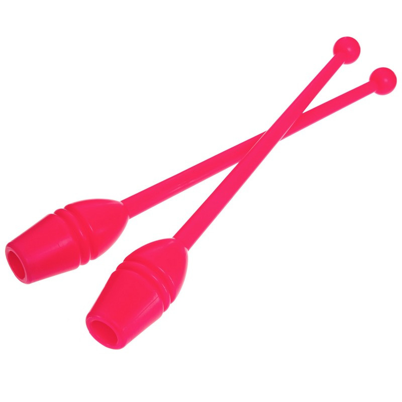 Булави для художньої гімнастики Zelart 4435 довжина 35 см Bright Pink, фото 1