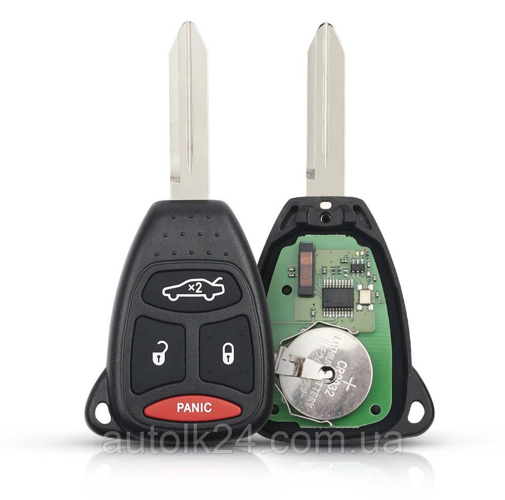 Ключ для Dodge, Jeep, Chrysler 4 кнопки 315mhz, фото 1