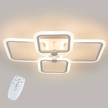 Стельова LED люстра, світлодіодний світильник Sunlight білий 5667/2+2, фото 1