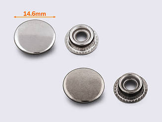 Кнопки металеві №14.6мм-201 (1000 шт / уп.)