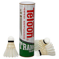 Волани для бадмінтону перові Teloon 3600 3 шт. у комплекті