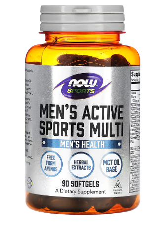 NOW Foods, Sports, Men's Active Sports Multi, 90 Softgels