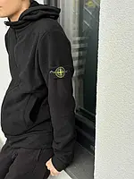 Ориг бирки + Патч // Stone Island флисовая кофта зипка