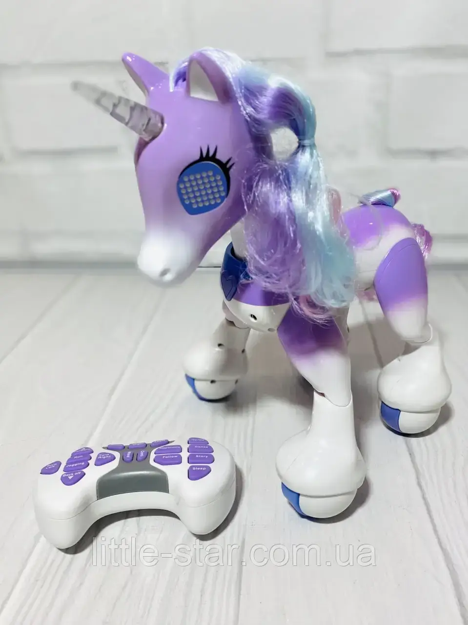 Дитячий інтерактивний єдиноріг смарт поні, 30 см, сенсор, пульт керування, акумулятор, USB зарядне