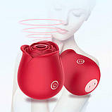 Кліторальний вакуумний вібратор Red Rose червоний, фото 2