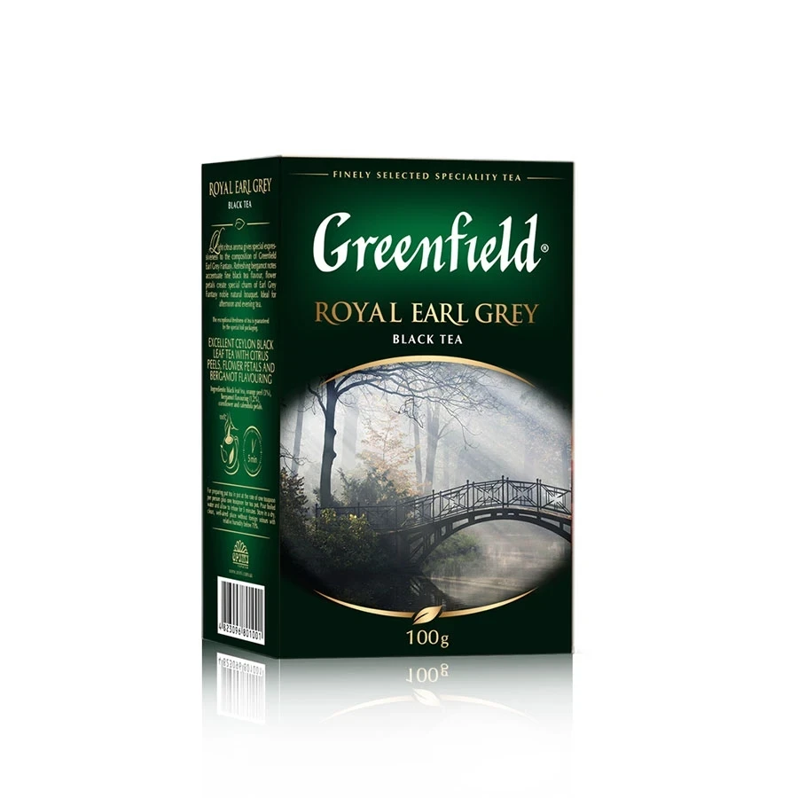 Чай Greenfield Royal Earl Grey 100 грамів (Грінфілд з Бергамотом)