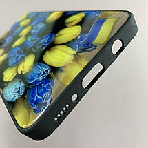 Чохол для Samsung Galaxy A51 чохол з тюльпанами із захистом камери на телефон самсунг а51 чорний q7k, фото 6