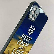 Чохол для Samsung Galaxy A51 чохол Love Ukraine із захистом камери на телефон самсунг а51 чорний q7k, фото 4
