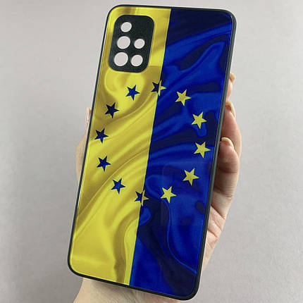 Чохол для Samsung Galaxy A51 чохол Україна ЄС із захистом камери на телефон самсунг а51 чорний q7k, фото 1