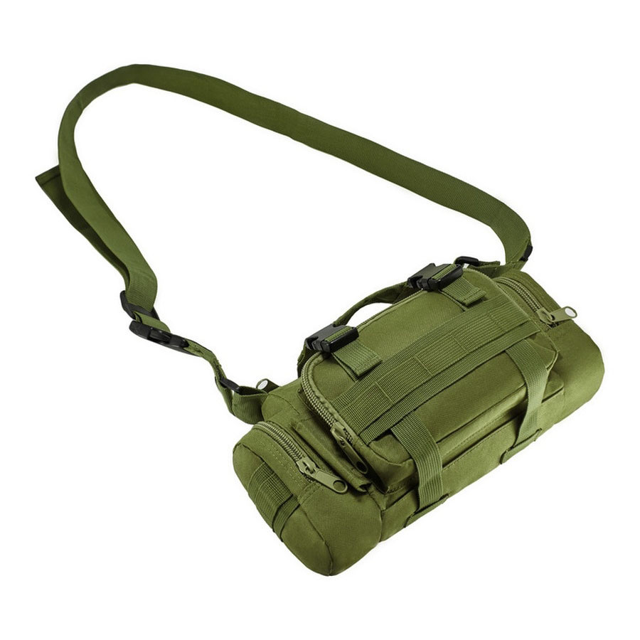 Сумка итог тактическая поясная Tactical военная нагрудная сумка с ремнем на плечо 5 литров кордура хаки Shopy - фото 6 - id-p2029308804