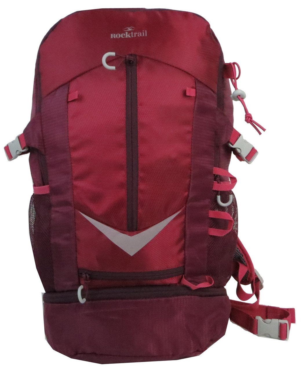 Рюкзак спортивный производный рюкзак с дождевиком 30L Rocktrail IAN389063 бордовый Shopy Рюкзак спортивний - фото 4 - id-p2029308819