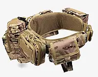 РПС YAKEDA ORIGINAL MULTICAM MOLLE с подсумками, Разгрузочный пояс военный якеда