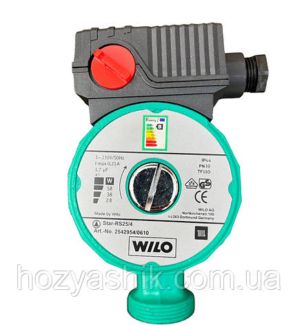 Циркуляційний насос Wilo Star-RS 25-40-130 (виробництво Китай), фото 1