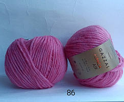 Пряжа Gazzal Alpaca Air(Альпака Еір) - 86 темно рожевий