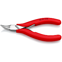 Плоскогубцы мини KNIPEX (книпекс) изогнутые, захватные, для электроники, 115 мм