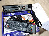 Тюнер цифровий ТВ Megogo DVB металевий корпус 8 МГц T2 ресивер FTA з IPTV Wi-Fi USB Чорний, фото 5