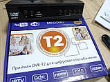 Тюнер цифровий ТВ Megogo DVB металевий корпус 8 МГц T2 ресивер FTA з IPTV Wi-Fi USB Чорний, фото 6
