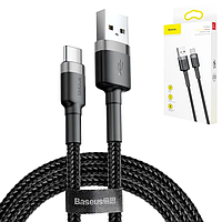 Якісний кабель USB-Type-C Baseus CATKLF-BG1, струм 3 A, 1м