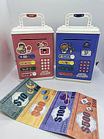 Копилка-сейф детская Saving Money Box с кодовым замком и отпечатком пальца