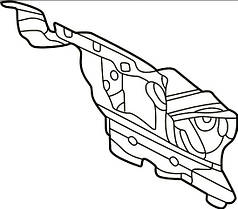 Шумоізоляція підкапотна передня VW ID4 (20-) 1EB-863-354-A