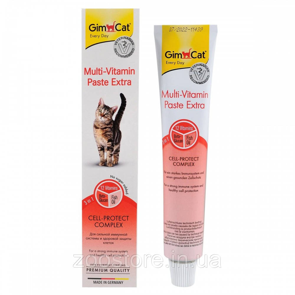 Ласощі Мультивітамінна паста для котів GimCat Multi-Vitamin Paste Every Day Extra , 50 г