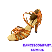 Жіноча латіна.взуття для бальних танців каблук 8см