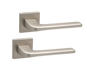 Ручки для дверей SAFITA Comfy HS LT MSN матовий сатин нікель (на міжкімнатні та вхідні двері)