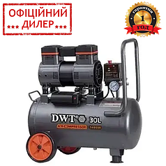 Воздушный компрессор безмаслянный DWT K14-30 OA (1400 Вт, 30 л, 100 л/мин, 7 бар) Компрессор для дома и дачи