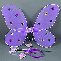 Карнавальные крылья бабочки фиолетовый