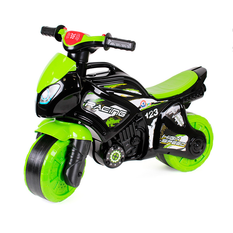 Дитяча каталка-толокар зі звуком та підсвічуванням "Спортивний мотоцикл" ТехноК 5774