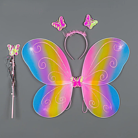 Карнавальные крылья бабочки радужный