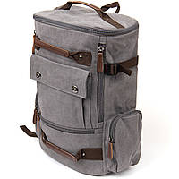 Рюкзак текстильный дорожный унисекс с ручками Vintage 20662 Серый at