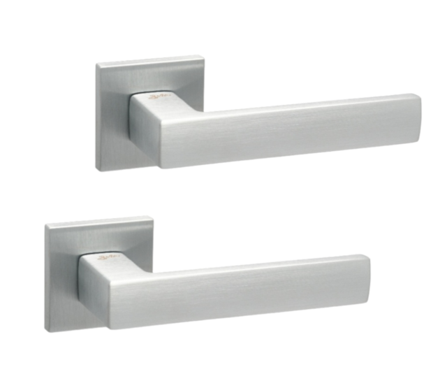 Ручки для дверей SAFITA Strong HS LT SC хром матовий (на міжкімнатні та вхідні двері), фото 1