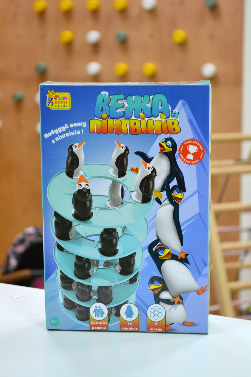 Настільна гра Вежа пінгвінів 4FUN Game Club 86682, фото 1