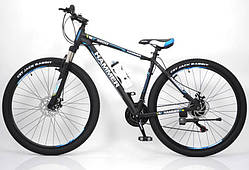 Гірський велосипед Найнер Hammer-29 Shimano на зріст від 190 см Чорно-синій