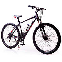 Гірський велосипед Найнер Hammer-29 Чорно-синій Shimano на зріст від 190 см Чорно-червоний